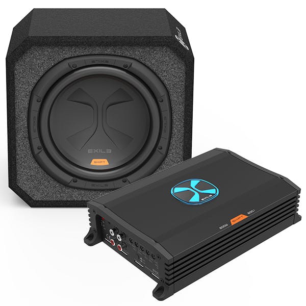 EXILE Audio 10in Subwoofer and 600 Watt Amplifier Package