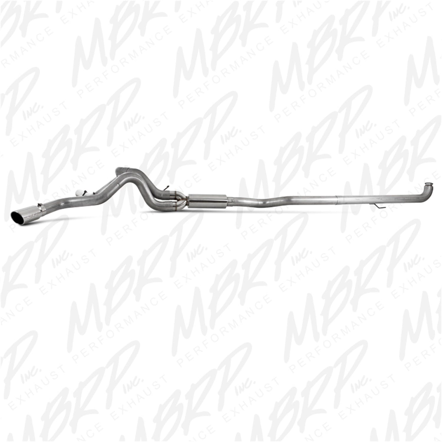 MBRP Exhaust S6006AL 4in. Down Pipe Back; Cool Duals™; AL