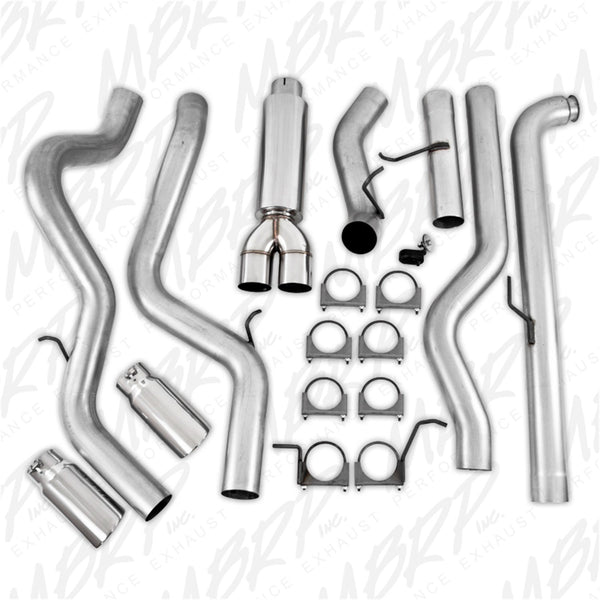 MBRP Exhaust S6006AL 4in. Down Pipe Back; Cool Duals™; AL