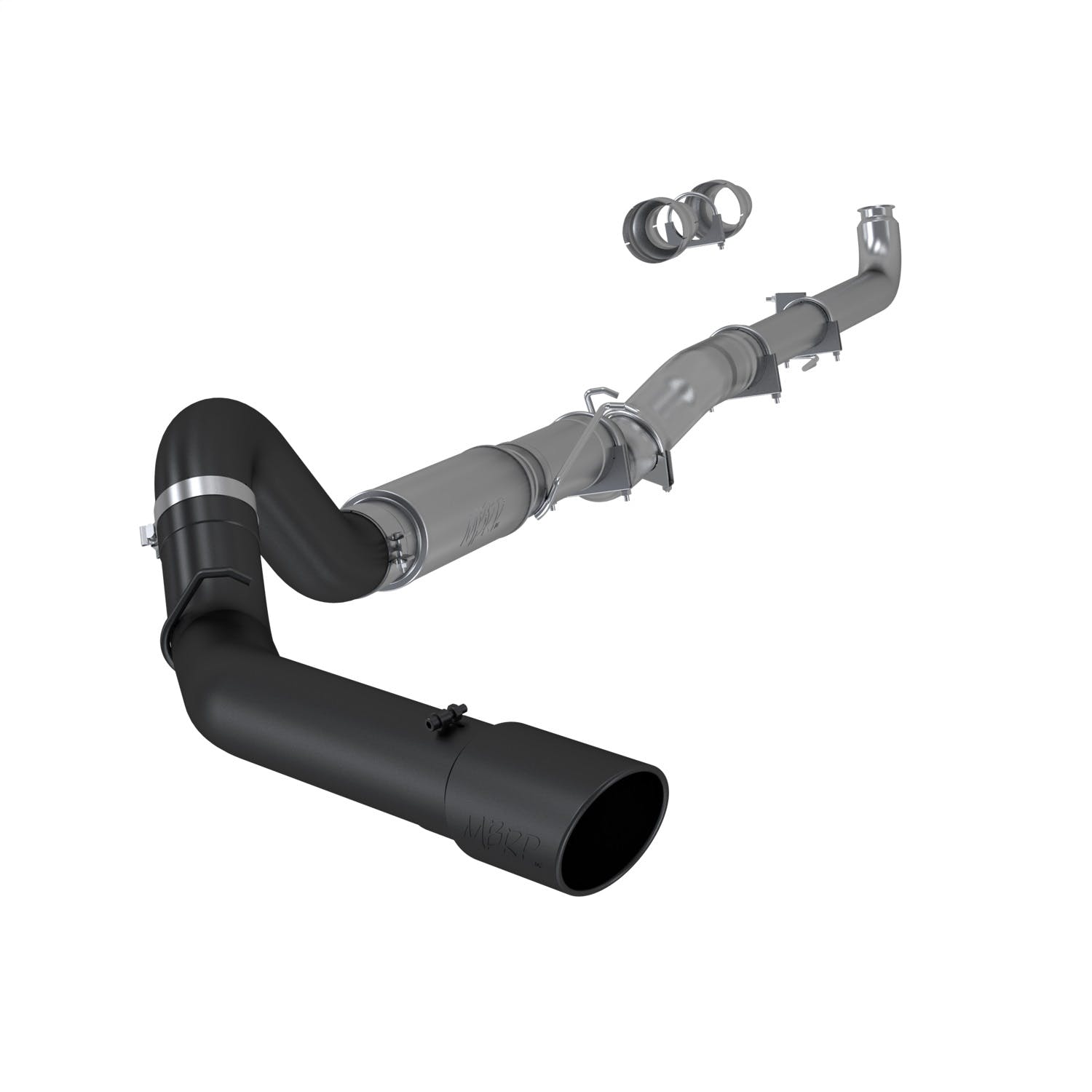 MBRP Exhaust S60200BLK 5in. Down Pipe Back; Single Side; Black Coated