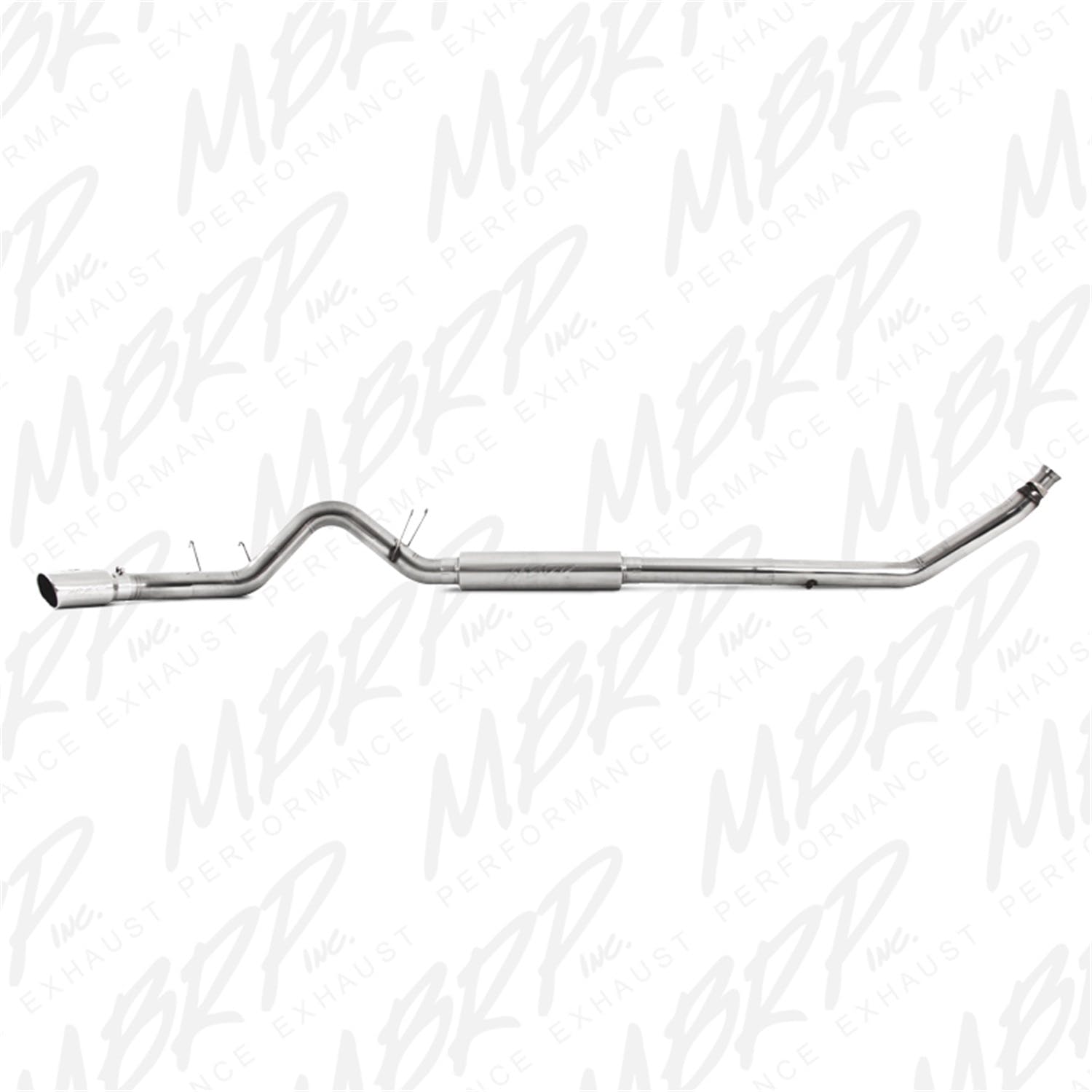 MBRP Exhaust S6100409 4in. Turbo Back; Single Side (94-97 Hanger HG6100 req.); T409