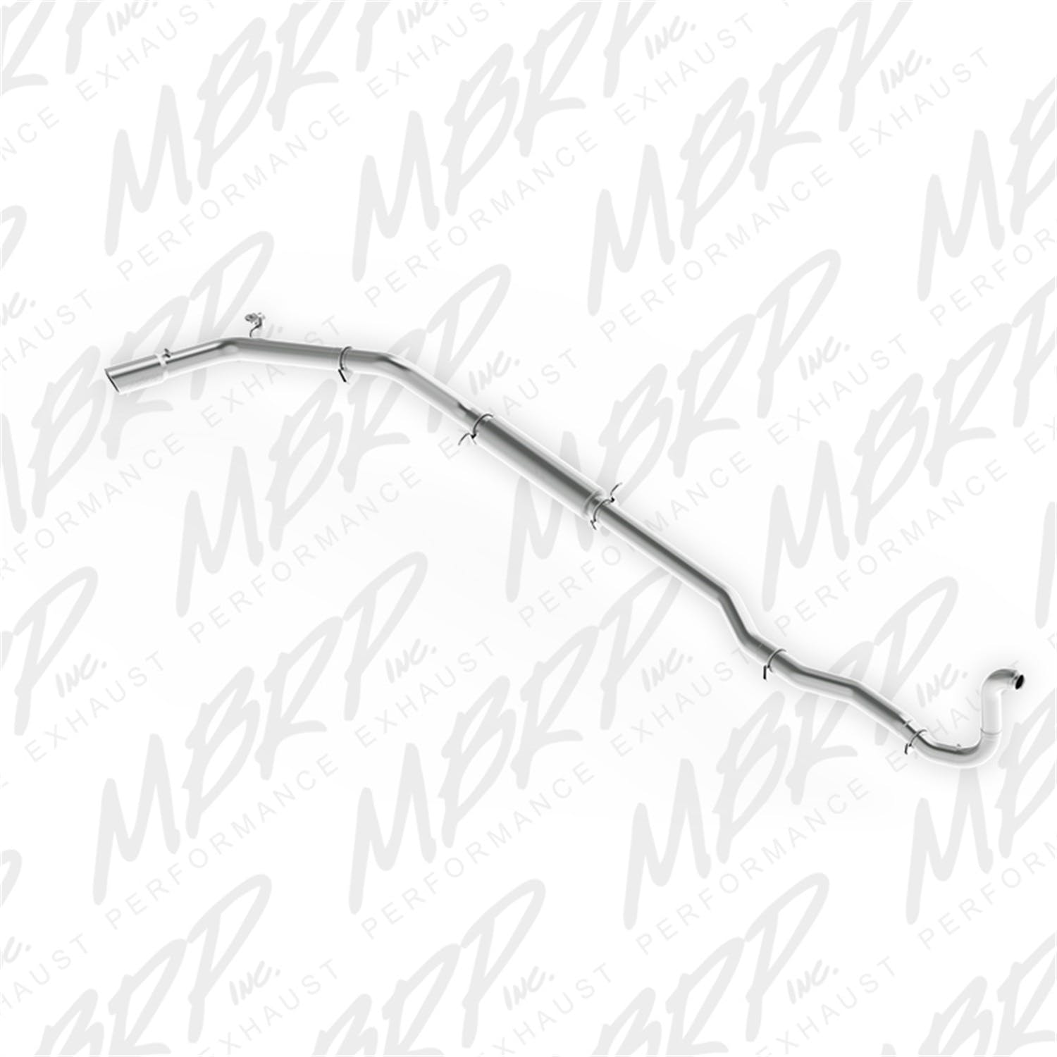 MBRP Exhaust S6150409 4in. Turbo Back; Single Side Exit (4WD only); T409