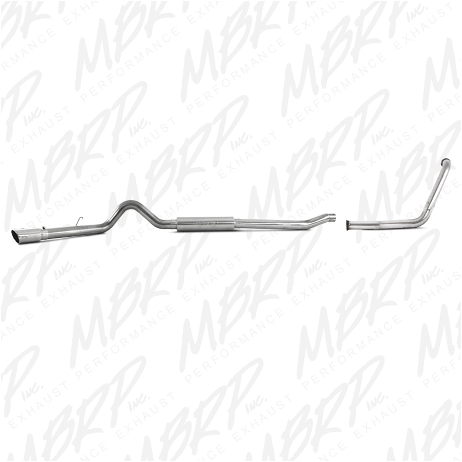 MBRP Exhaust S6206409 4in. Turbo Back; Single Side (Stock Cat) Exit; T409
