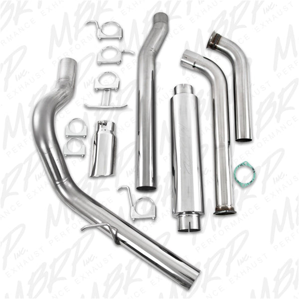 MBRP Exhaust S6206409 4in. Turbo Back; Single Side (Stock Cat) Exit; T409