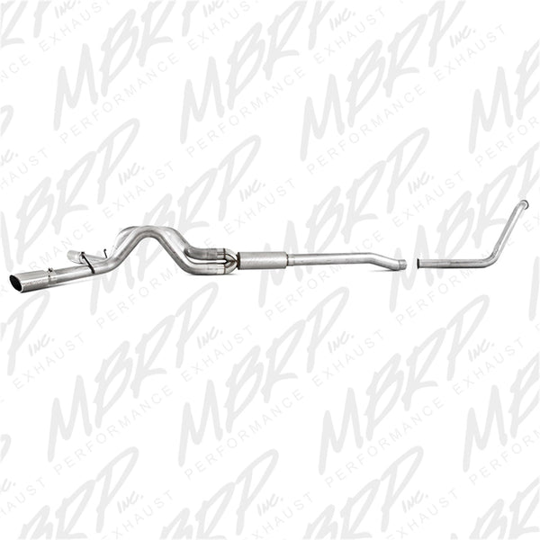 MBRP Exhaust S6210AL 4in. Turbo Back; Cool Duals™ (Stock Cat); AL