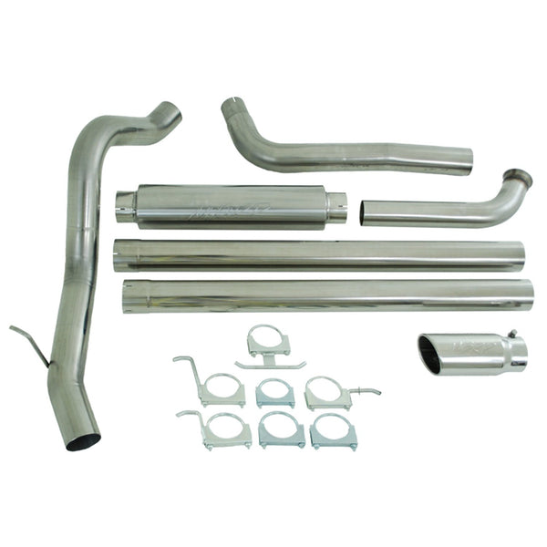 MBRP Exhaust S6240409 4in. Cab/Chassis; Turbo Back; Single Side Exit; Off Road; T409