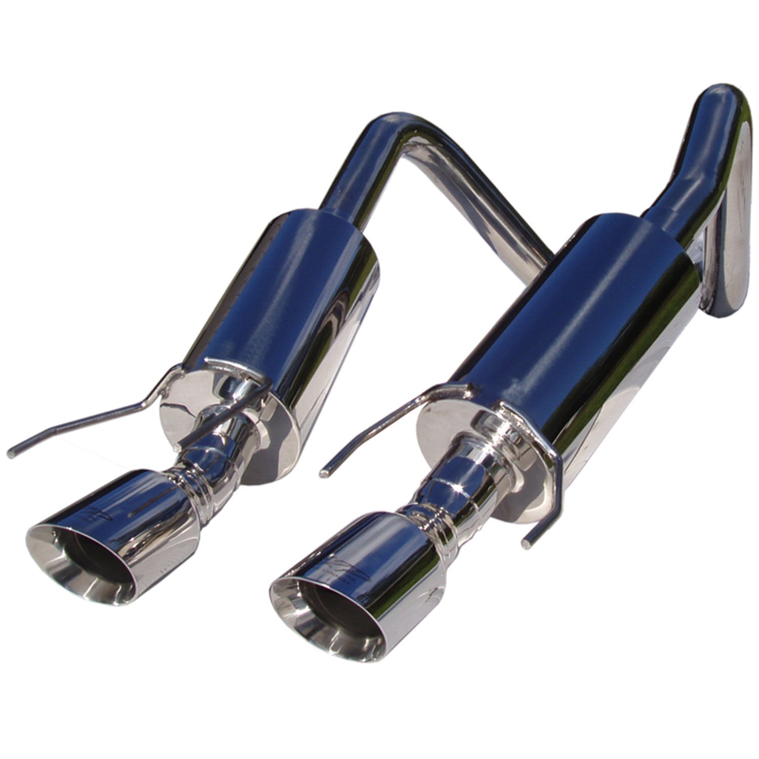 MBRP Exhaust S7000304 2 1/2in. Dual Muffler Axle Back; 4in. Round Dual Wall Tips; T304
