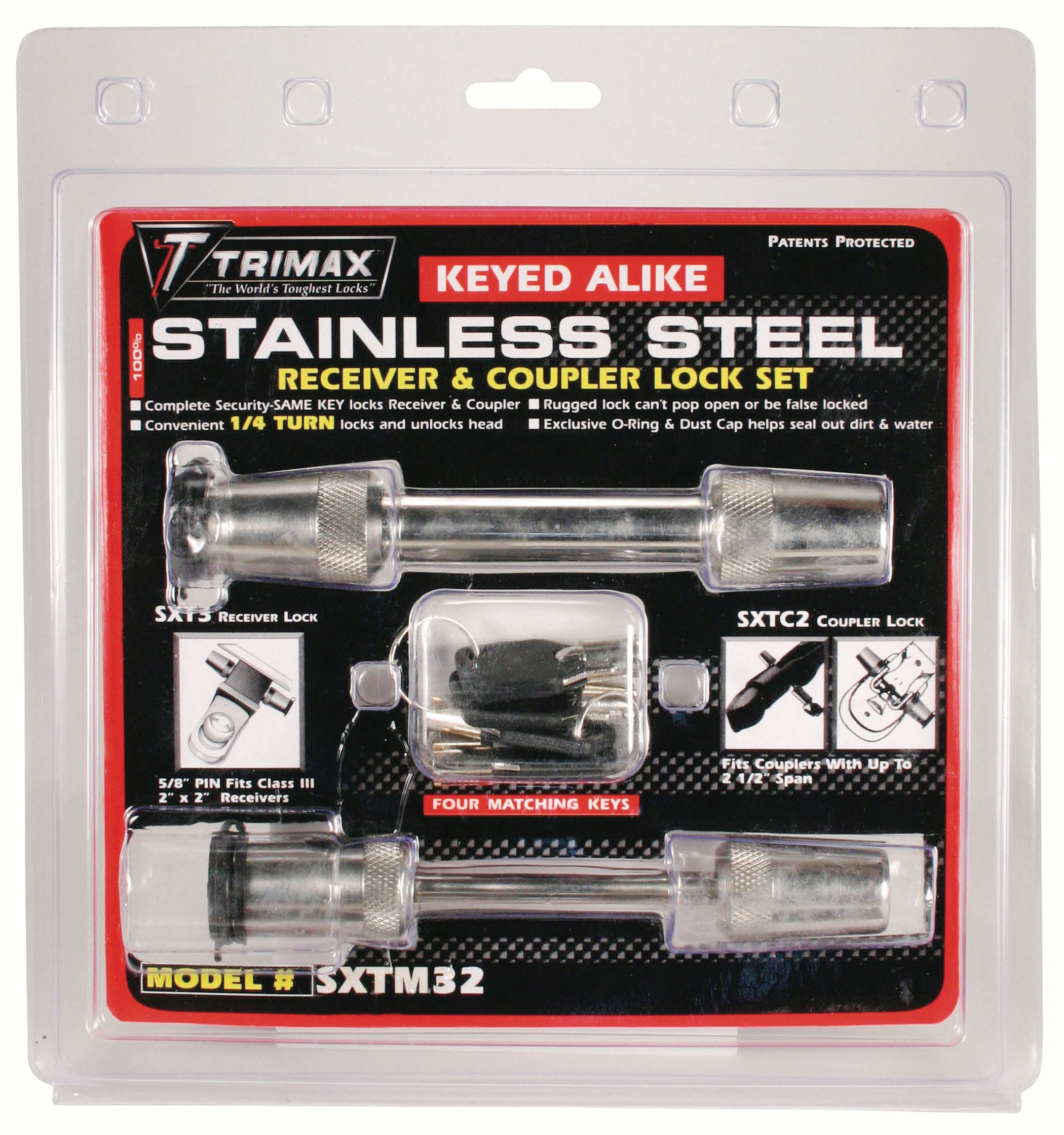 TRIMAX SXTM32 Stainless Steel 2-1/2 inch and 5/8 inch Kit