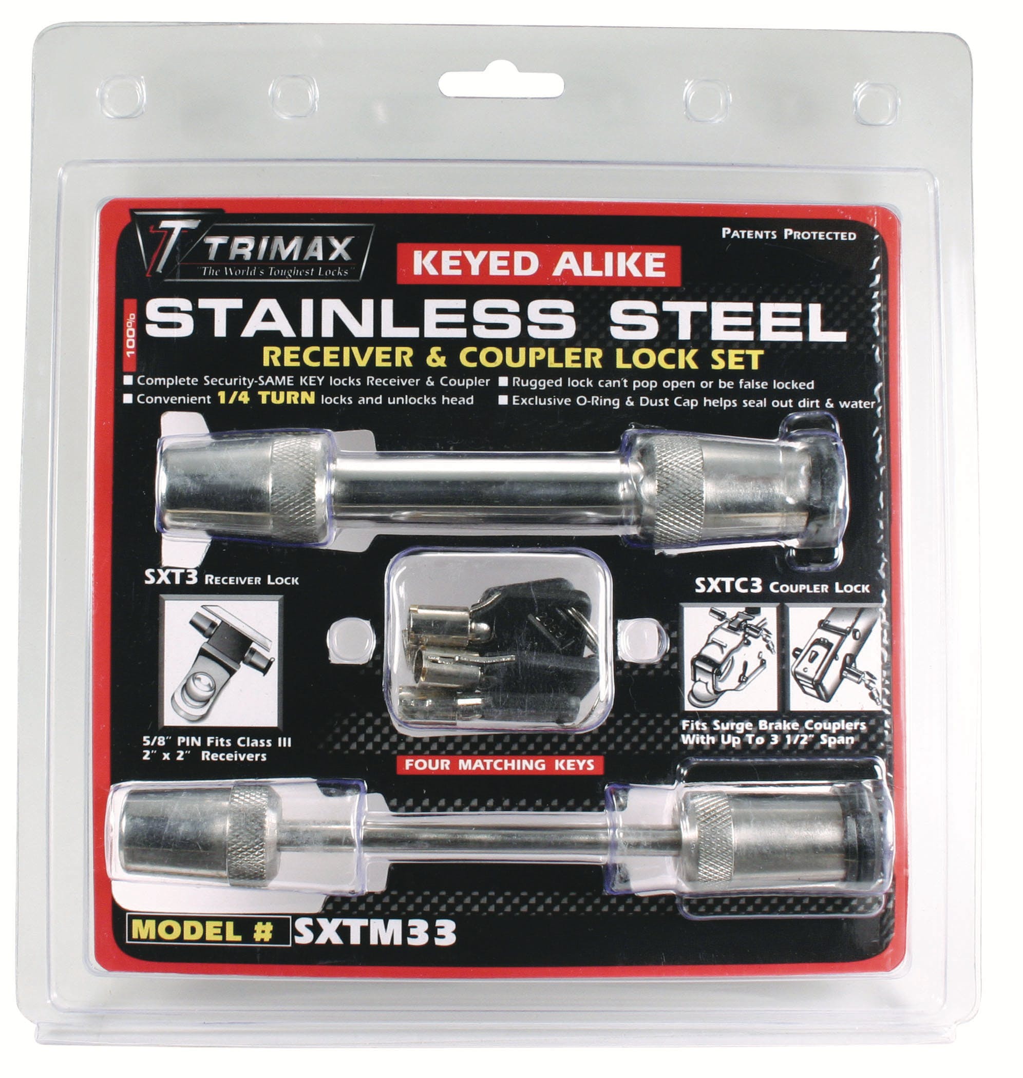 TRIMAX SXTM33 Stainless Steel 3-1/2 inch and 5/8 inch Kit