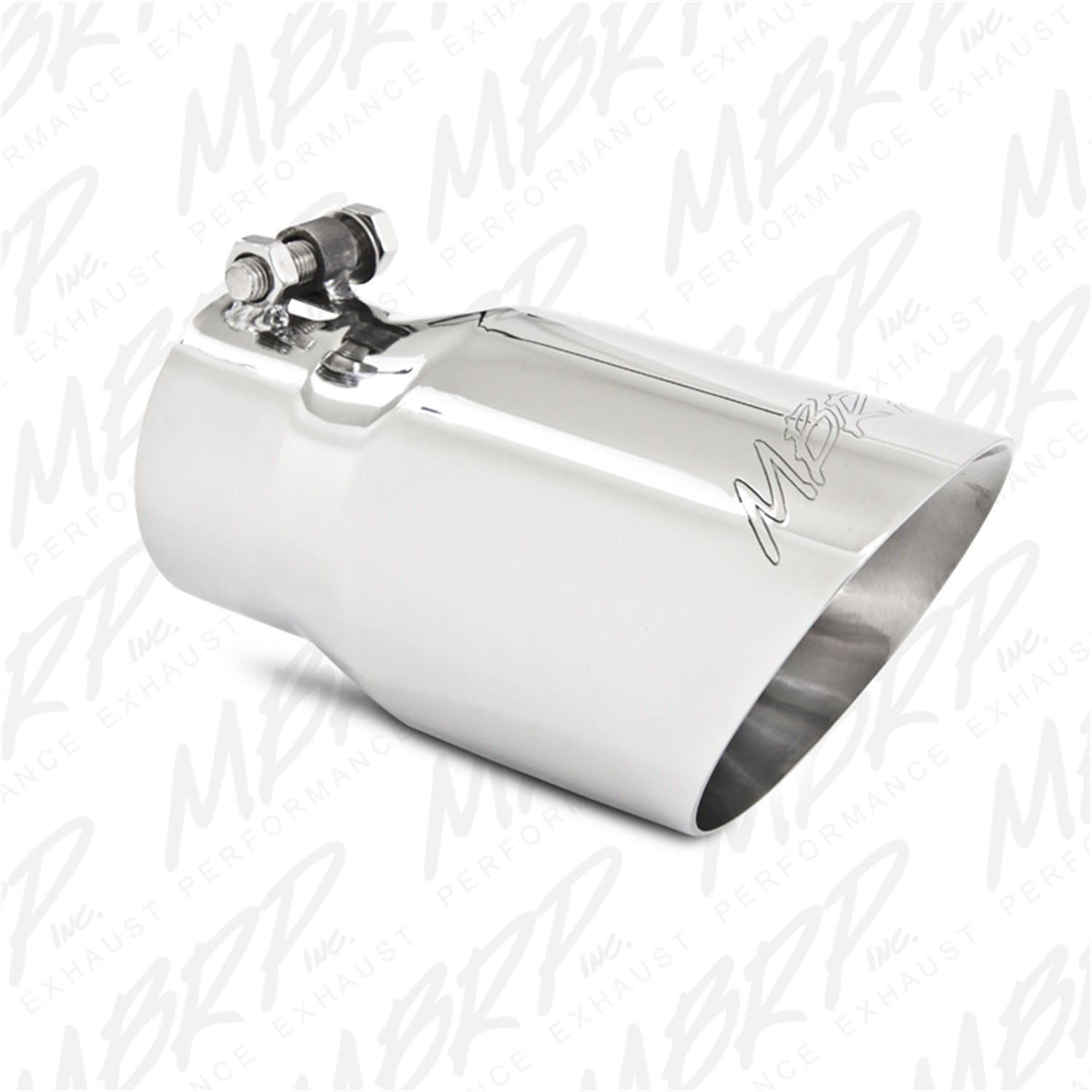 MBRP Exhaust T5122 Tip; 4in. O.D.; Dual Wall Angled; 3in. inlet; 8in. length; T304