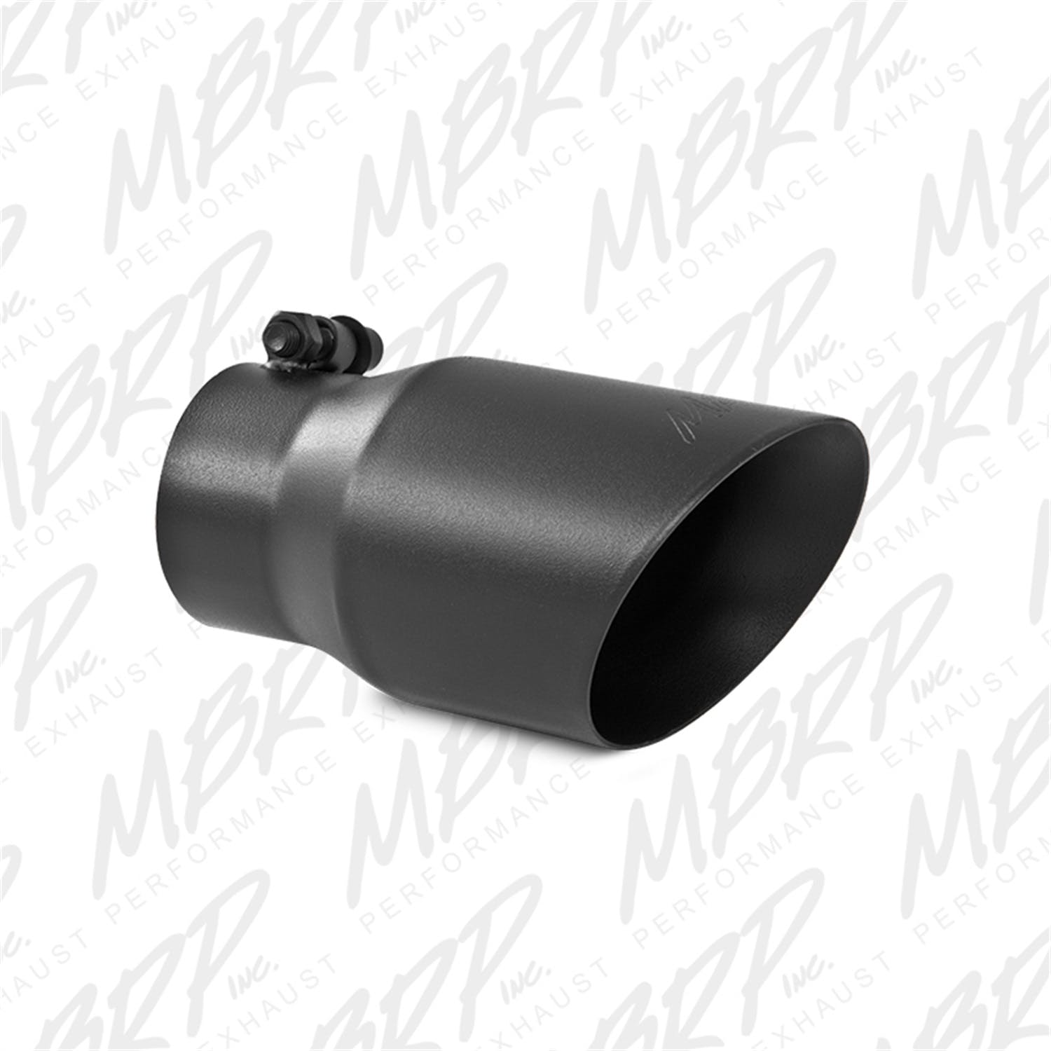 MBRP Exhaust T5122BLK Tip; 4in. O.D.; Dual Wall Angled; 3in. inlet; 8in. length; Black