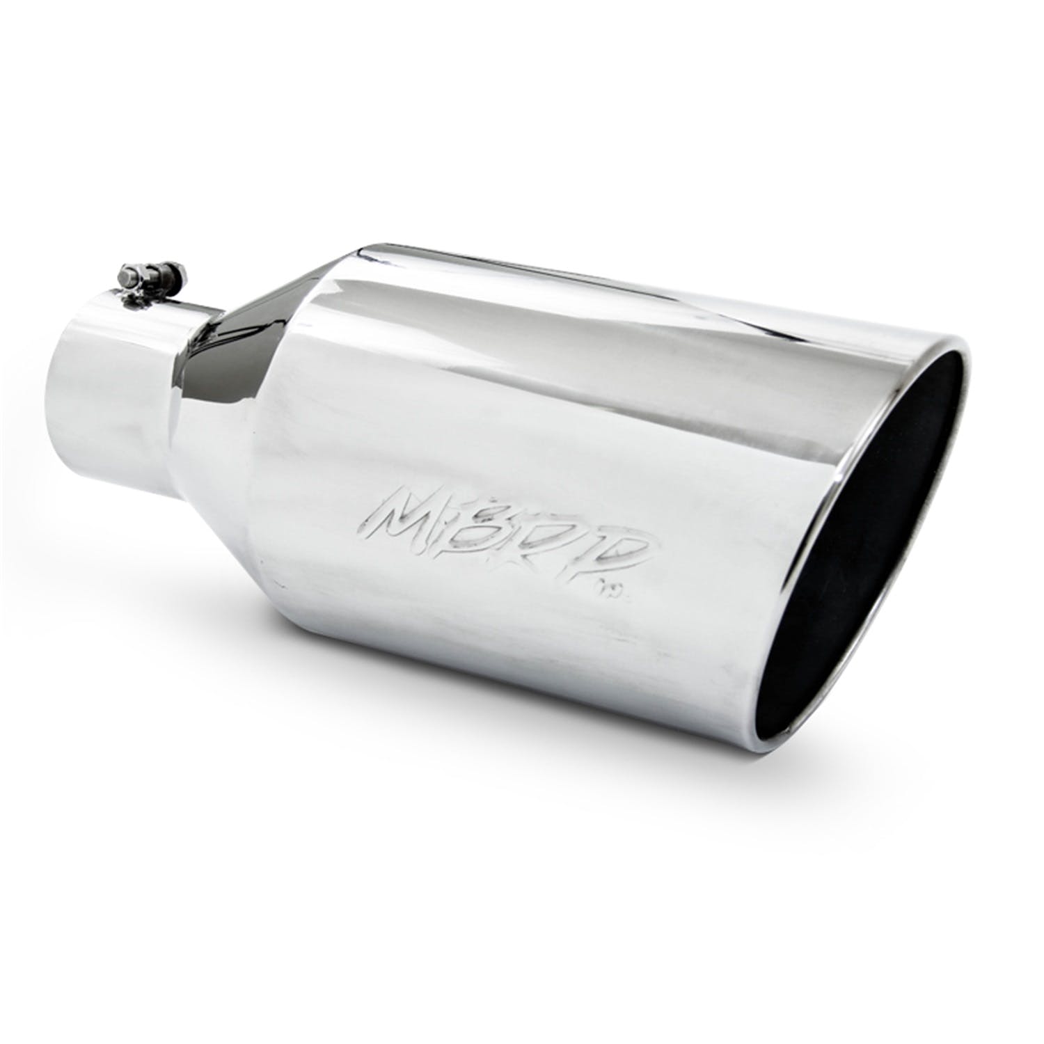 MBRP Exhaust T5128 Tip; 8in. O.D.; Rolled End; 4in. inlet 18in. in length; T304