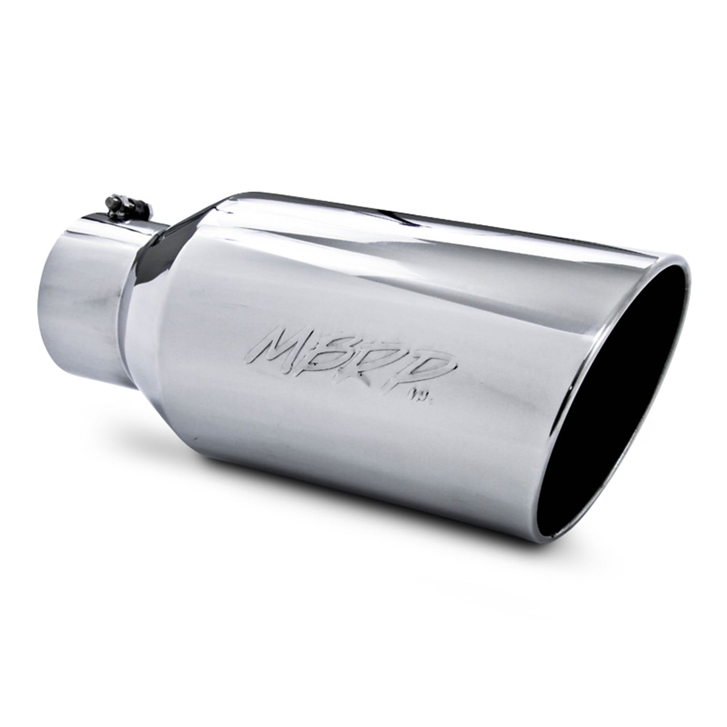 MBRP Exhaust T5129 Tip; 8in. O.D.; Rolled End; 5in. inlet 18in. in length; T304