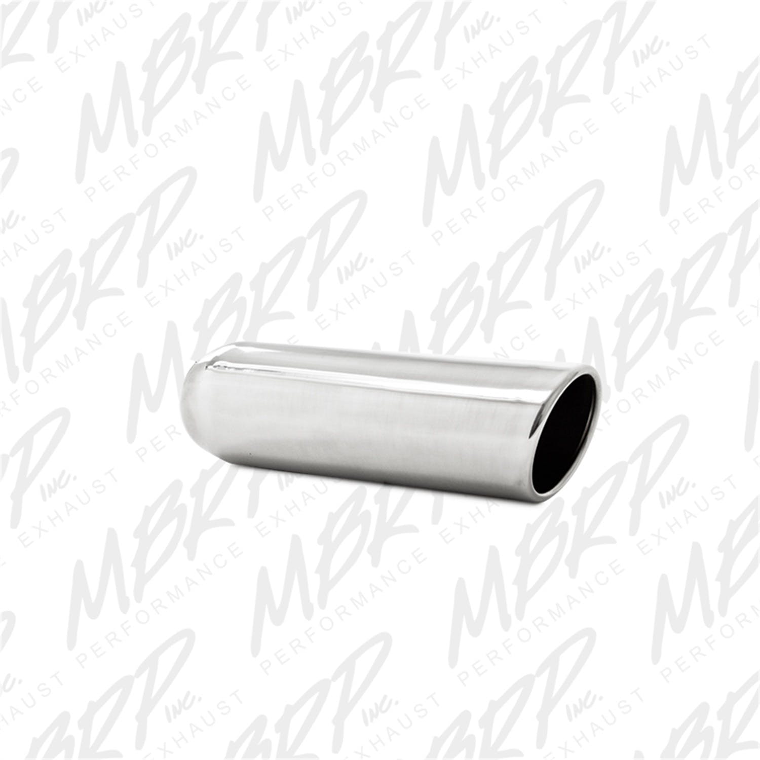 MBRP Exhaust T5137 3.5in. OD; 2.25in. inlet; 12in. in length; Angled Cut Rolled End; Weld on; T304