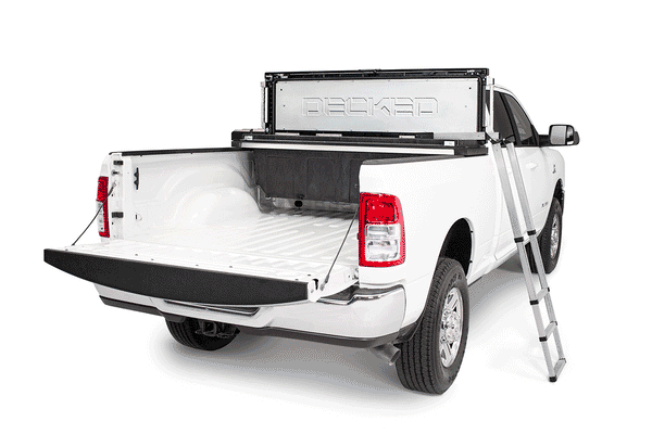 DECKED TBFDLT22 Full-size pickup truck tool box deep tub with ladder - Tundra rail system