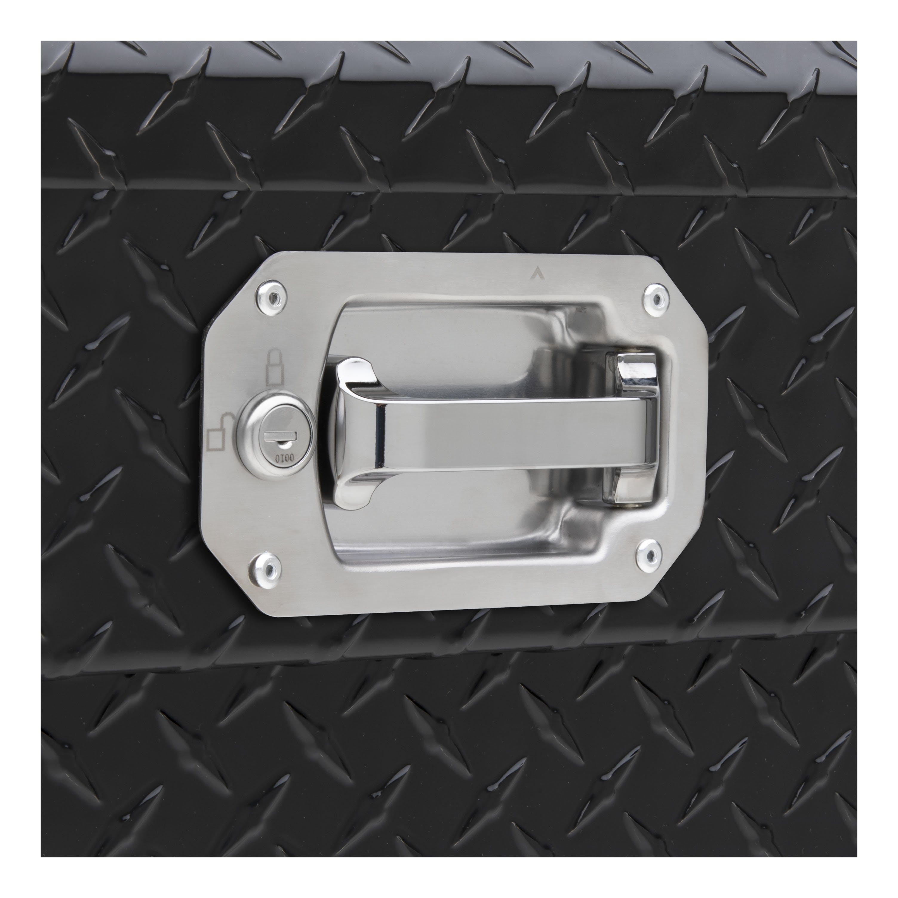 UWS TBS-69-LP-PH-B 69 inch Aluminum Single Lid Crossover Toolbox Pull Handle Low Profile Black