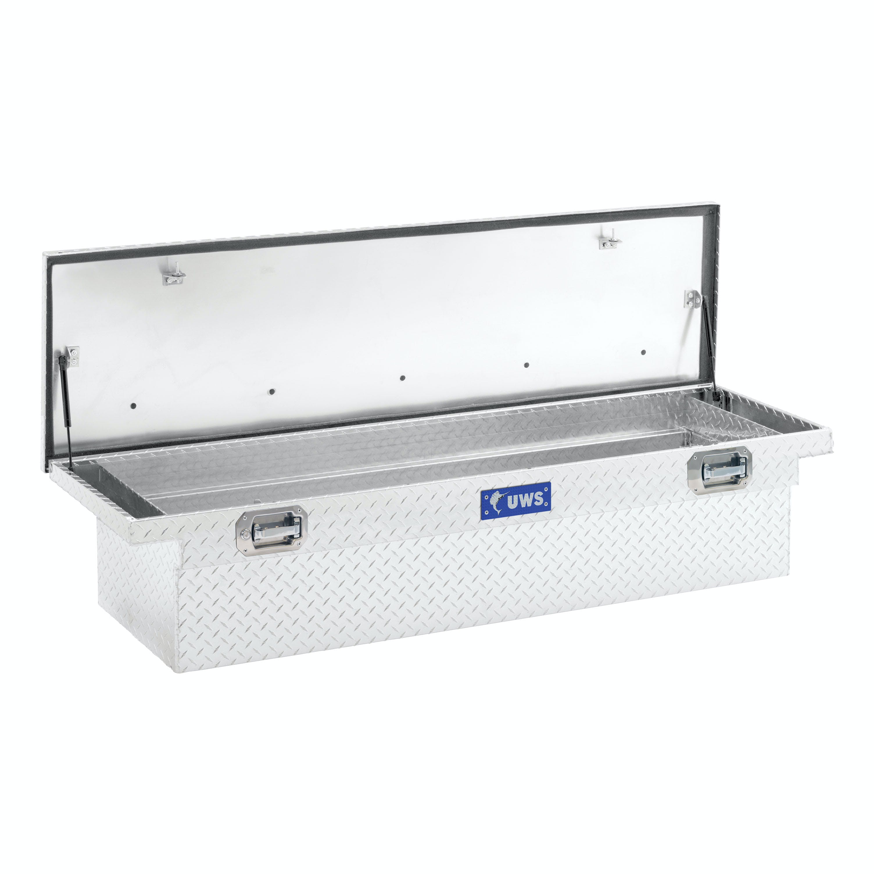 UWS TBS-69-LP-PH 69 inch Aluminum Single Lid Crossover Toolbox Pull Handle Low Profile