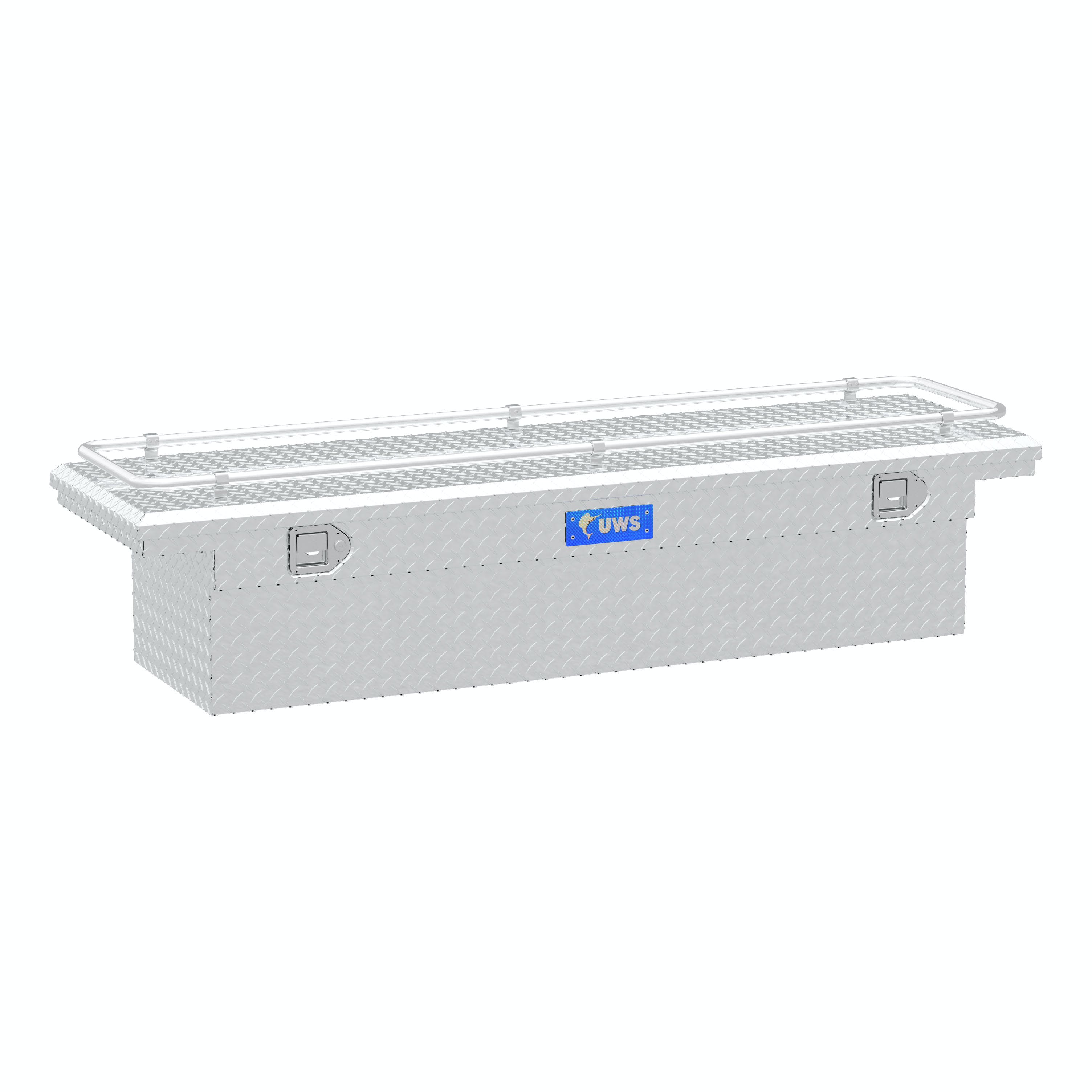 UWS TBS-69-LP-R 69 inch Aluminum Single Lid Crossover Toolbox Low Profile with Rail