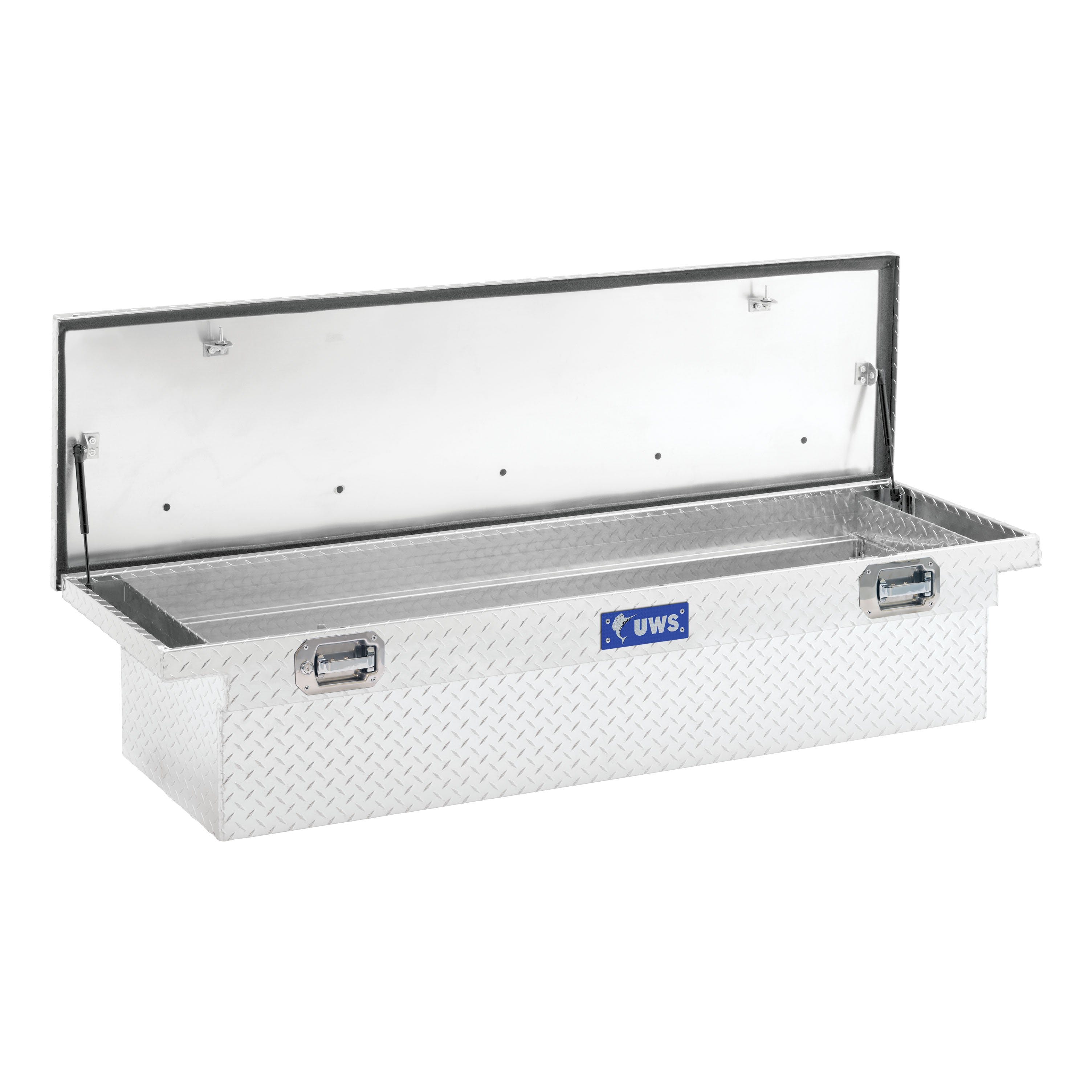 UWS TBS-72-LP-PH 72 inch Aluminum Single Lid Crossover Toolbox Pull Handle Low Profile