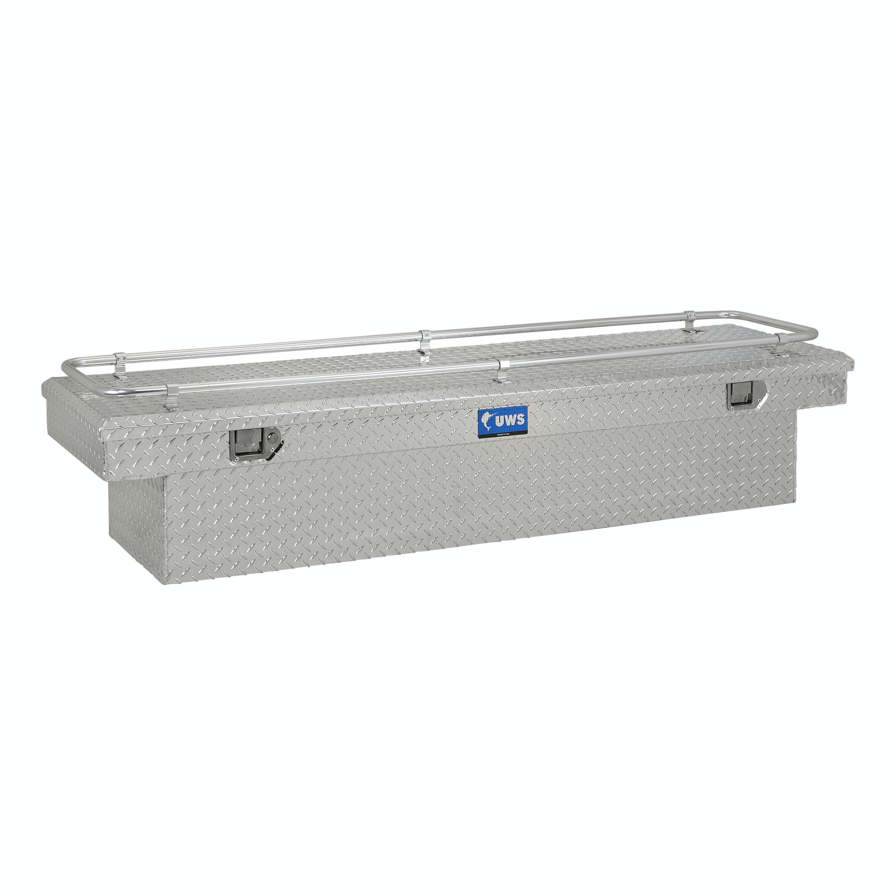 UWS TBS-72-R 72 inch Aluminum Single Lid Crossover Toolbox with Rail