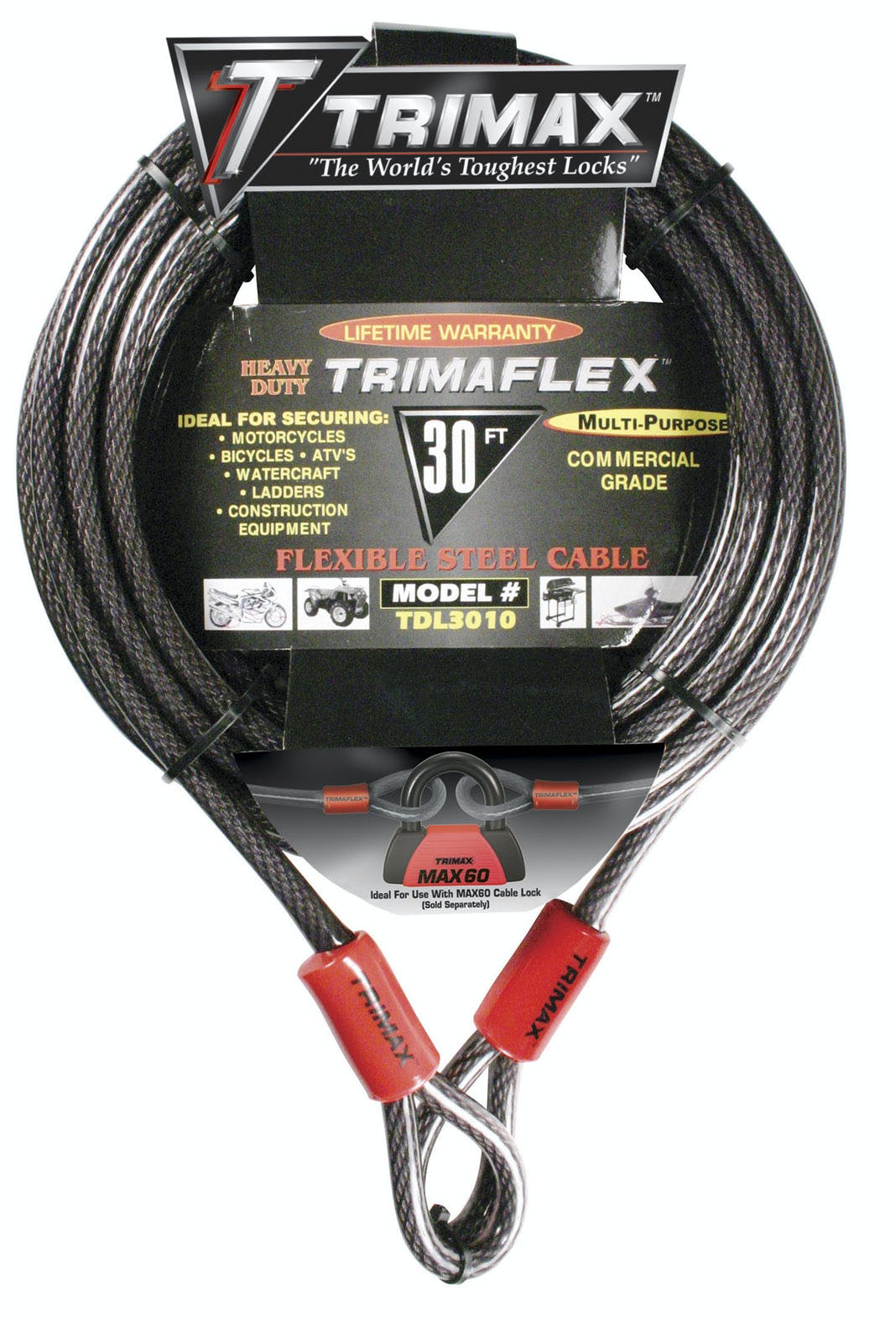 TRIMAX TDL3010 30 X 10mm TRIMAFLEX Dual Loop Multi-Use Cable