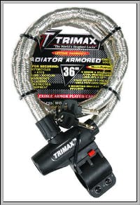 TRIMAX TG2236SX Ironclad High Security Armor Plated Stainless Steel Locking Cable 36 inch X 22m