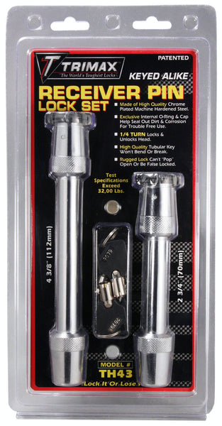 TRIMAX TH43 TRIMAX Premium Rapid Hitch Keyed Alike Lock Set