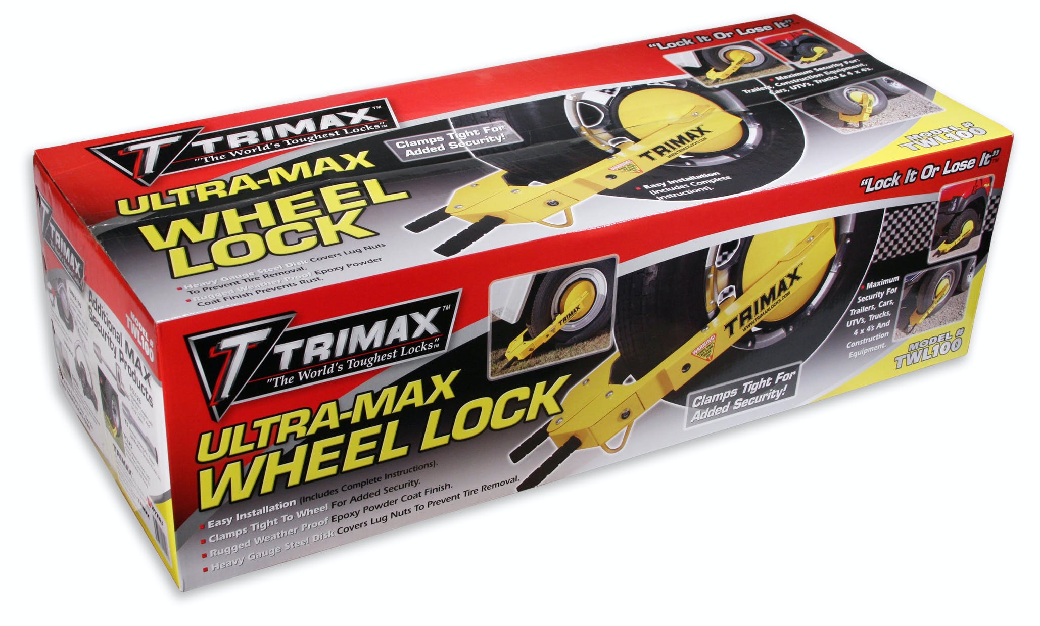 TRIMAX TWL100 TRIMAX- Ultra-Max Adjustable Wheel Lock