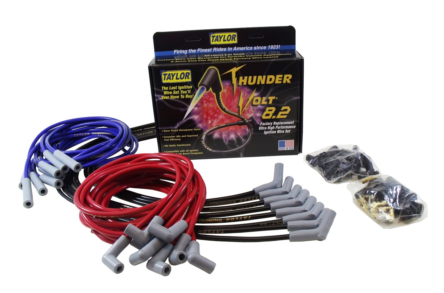 Taylor Cable Products 84283 Thundervolt 8.2 custom 6 cyl red