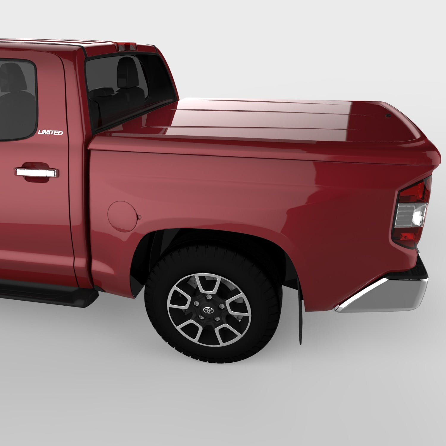 UnderCover UC4116L-3R3 LUX Tonneau Cover, Bright Red