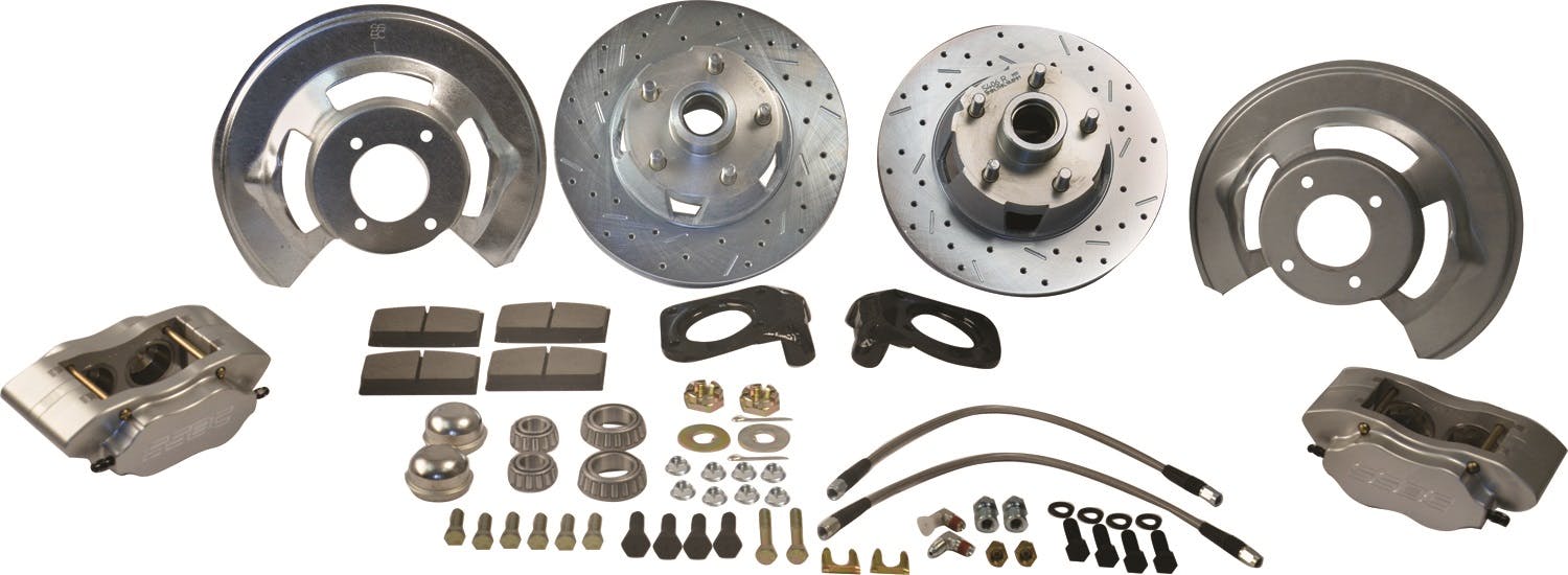 Stainless Steel Brakes W120-22 At The Wheels Comp R front 64-1/2-69 Mustang drum to disc