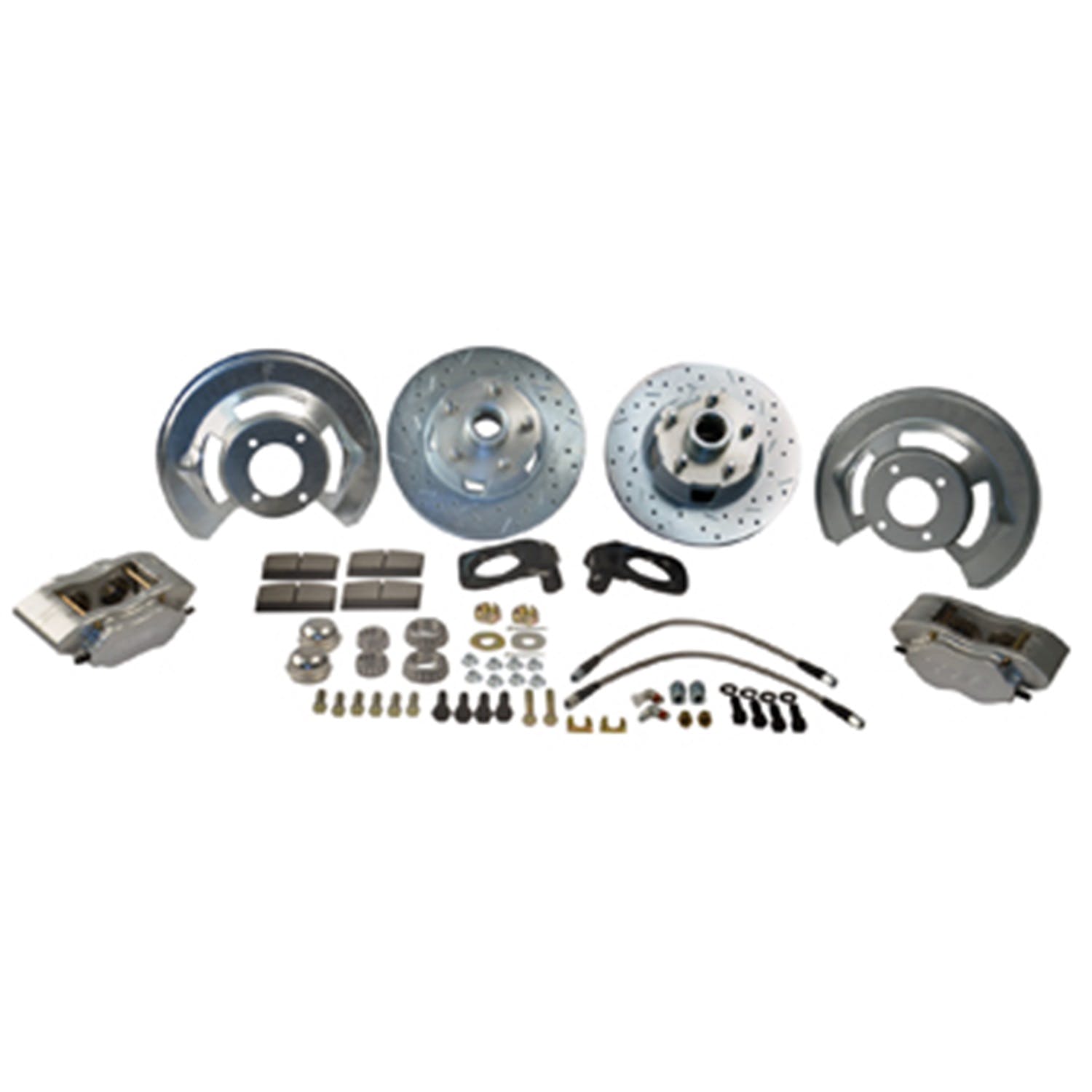 Stainless Steel Brakes W120-23 At The Wheels Comp S front 64-1/2-69 Mustang drum to disc