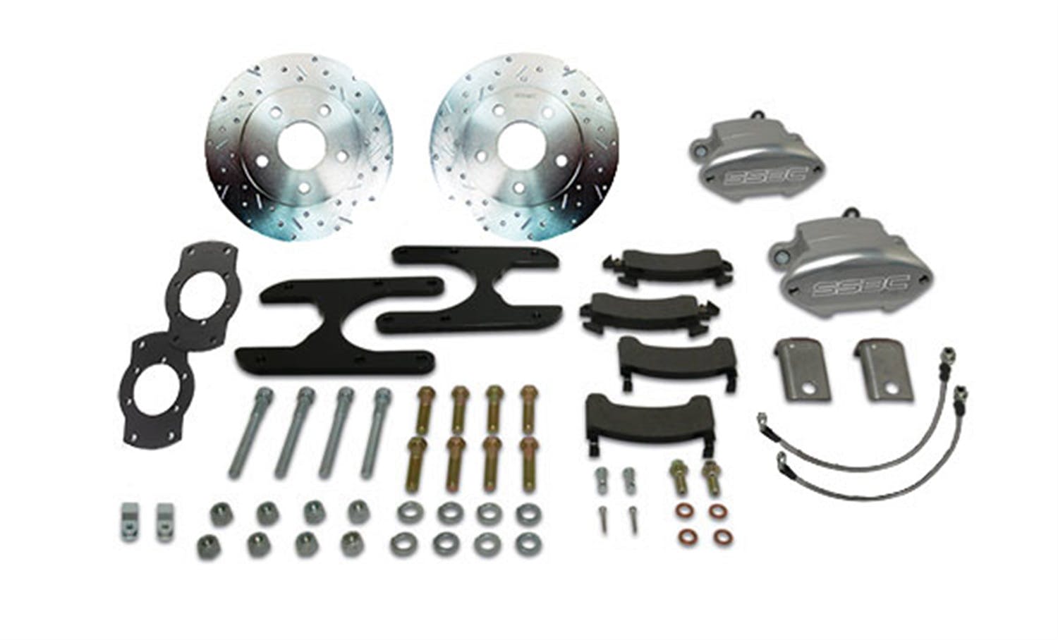 Stainless Steel Brakes W125-26R Kit W125-26 w/red calipers