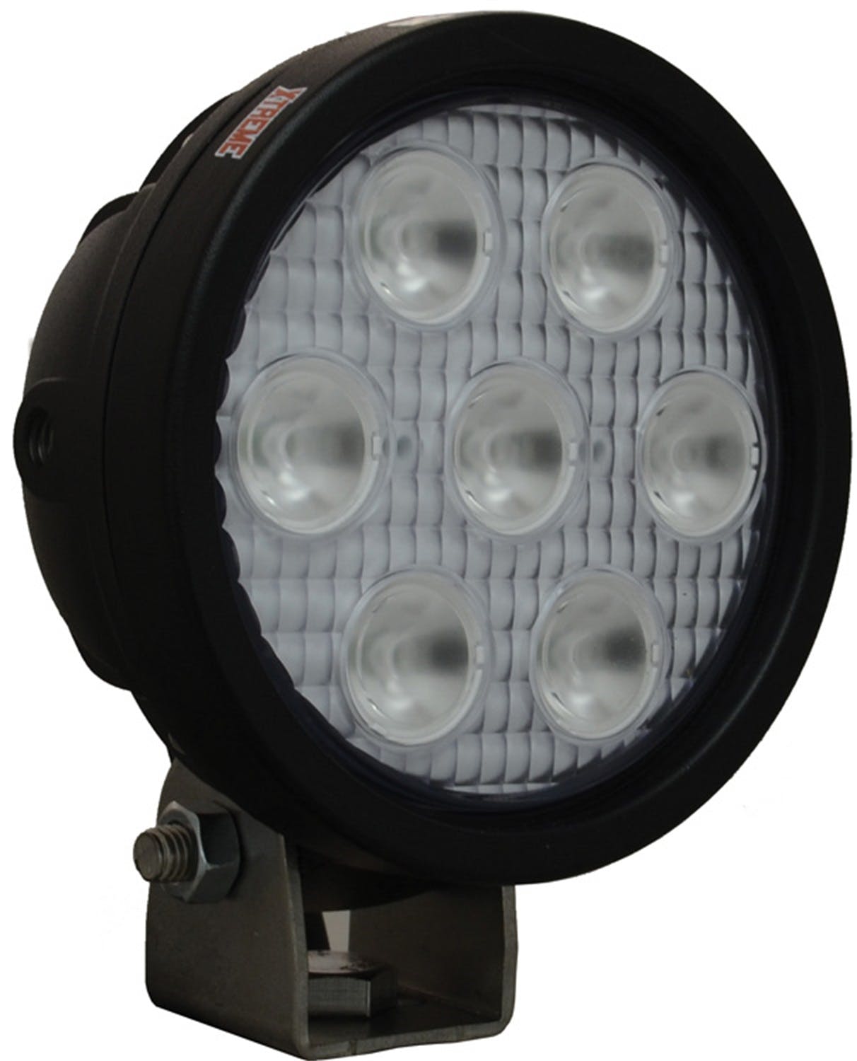 Vision X 4004719 4" Round Utility Market Xtreme Black 7 5W LEDs 10° Narrow