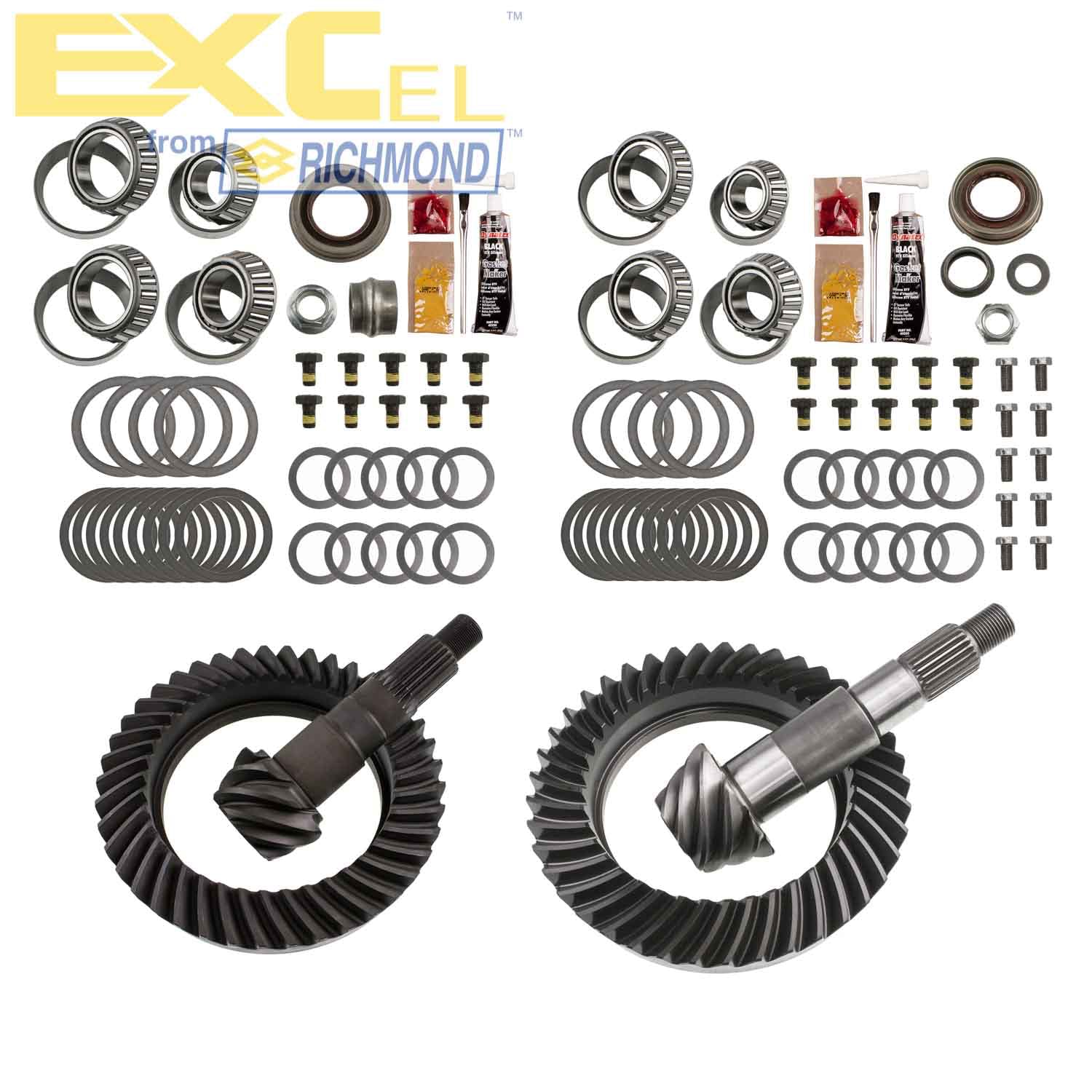 Excel XLK-5007 Differential Ring and Pinon Front and Rear Complete Kit