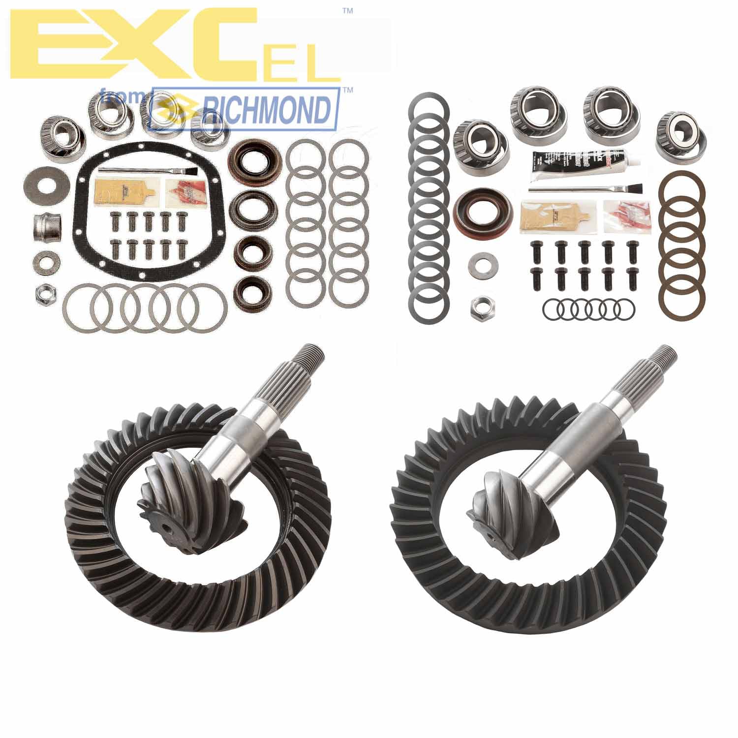 Excel XLK-5012 Differential Ring and Pinon Front and Rear Complete Kit