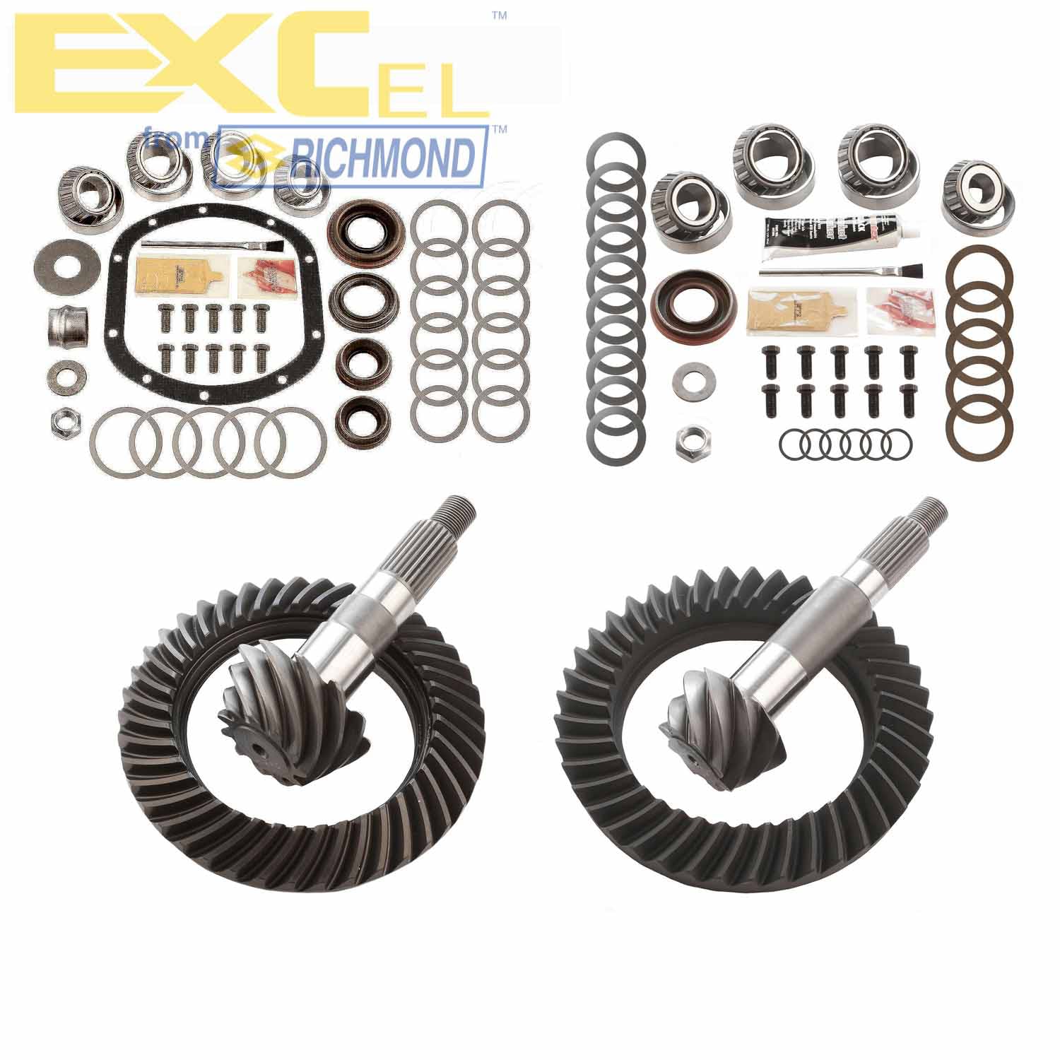 Excel XLK-5014 Differential Ring and Pinon Front and Rear Complete Kit