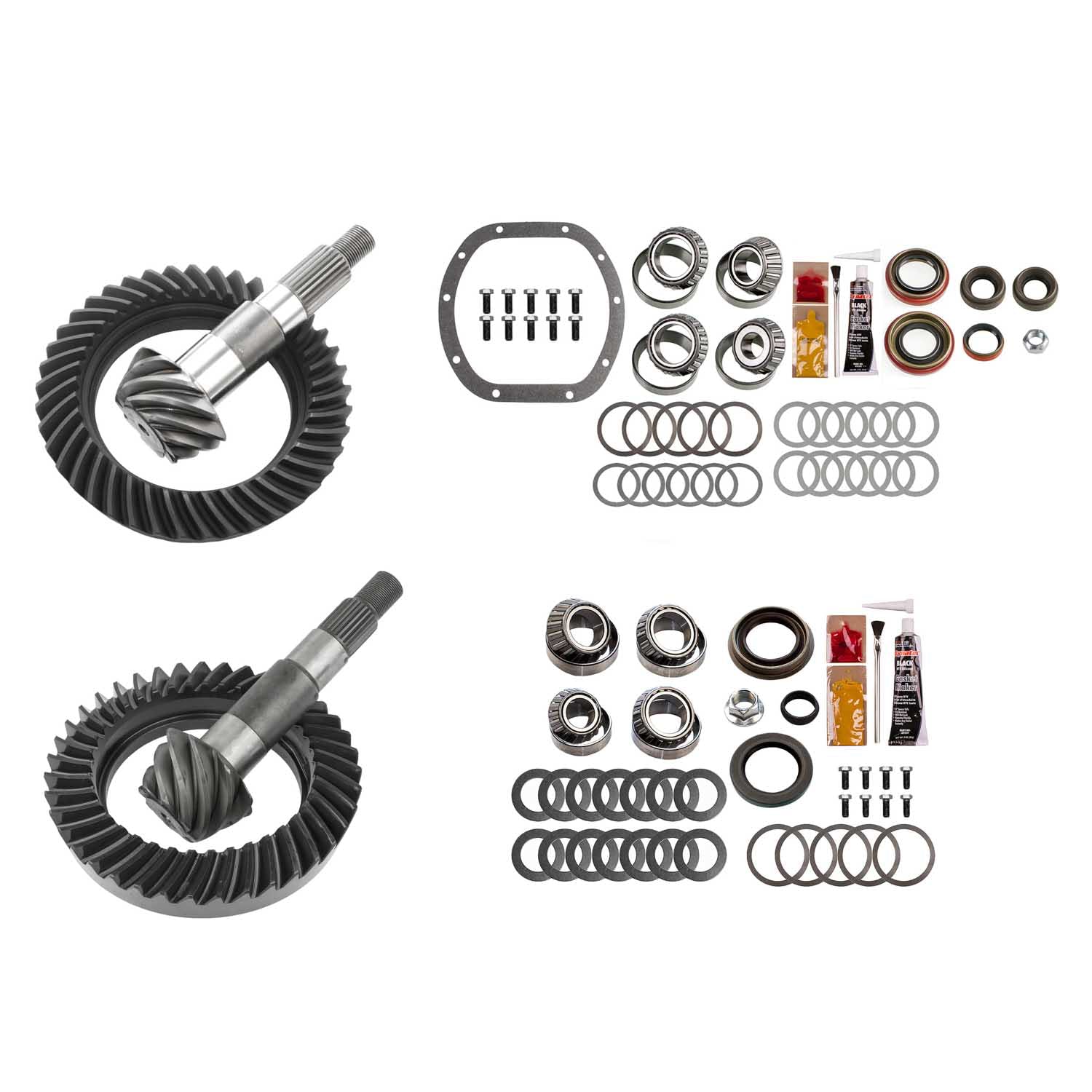 Excel XLK-5018 Differential Ring and Pinon Front and Rear Complete Kit