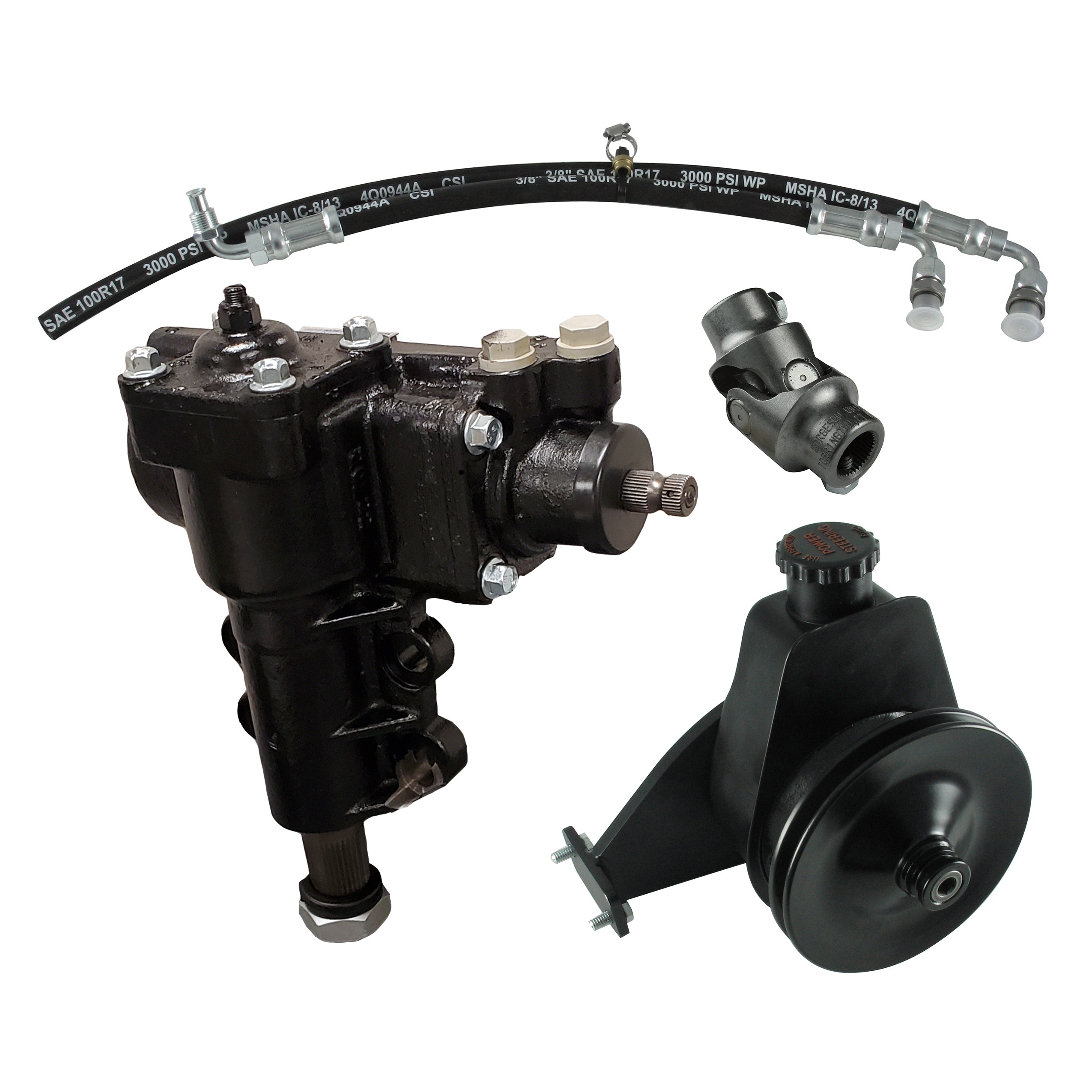 Borgeson Power Steering Conversion Kit 66-77 Ford Bronco with factory M/S and 6 Cylinder 999060