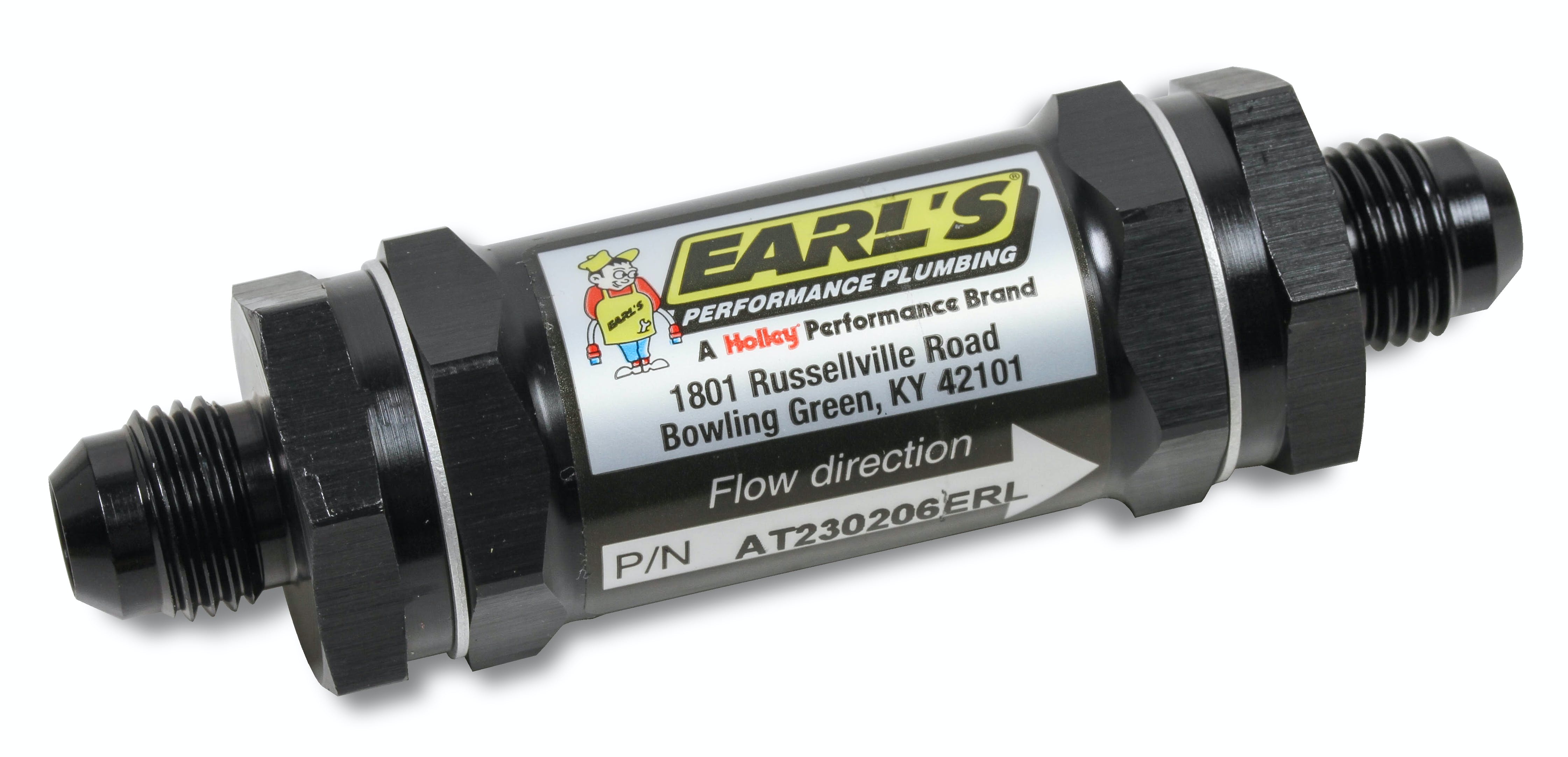 Earl's Performance Plumbing AT230206ERL BLACK -6 AN 85 MIC SCREEN FUEL FILTER