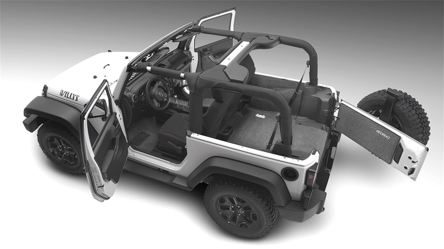 BedRug BRJL18R2 Jeep Kits - BedRug