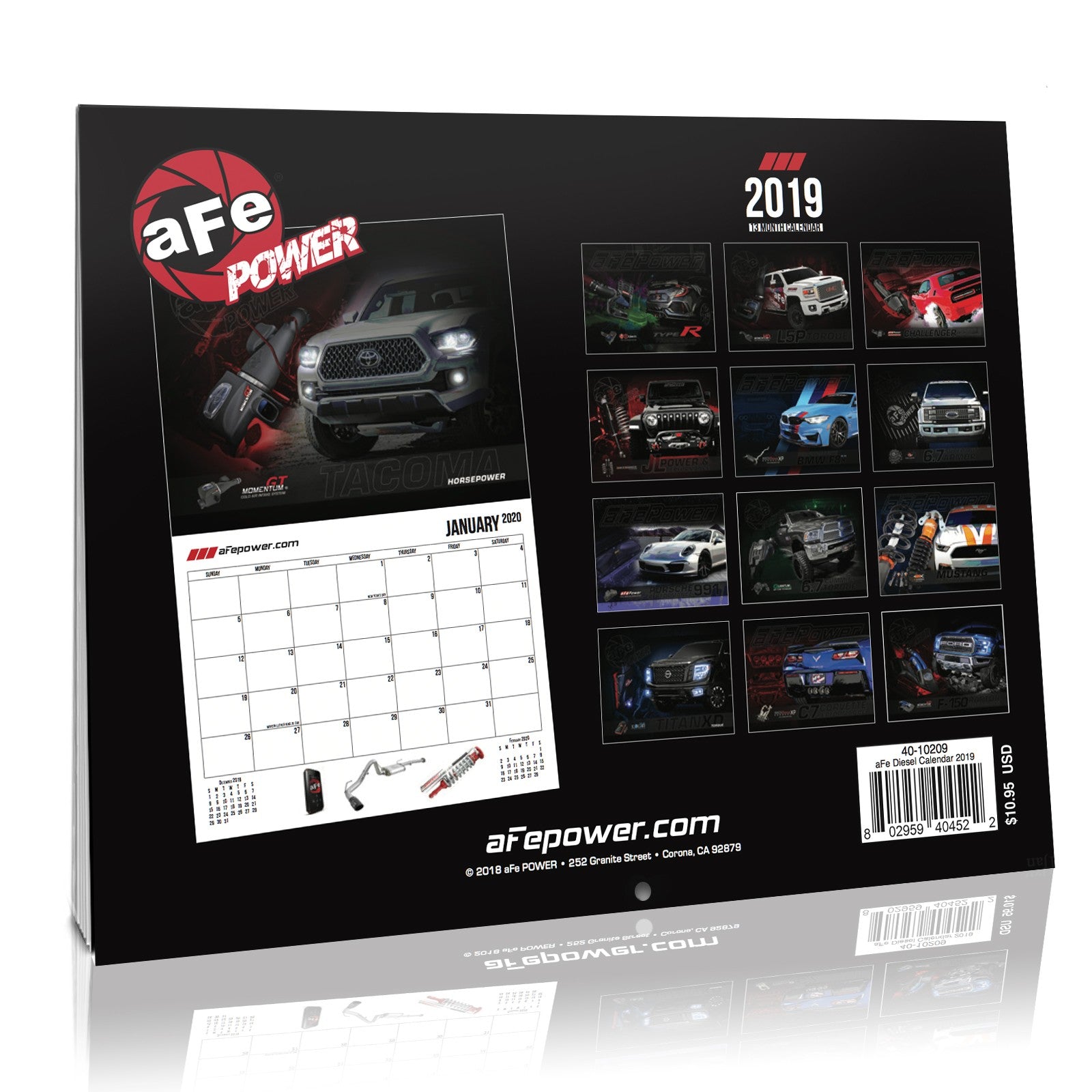 aFe Power Calendar 40-10209