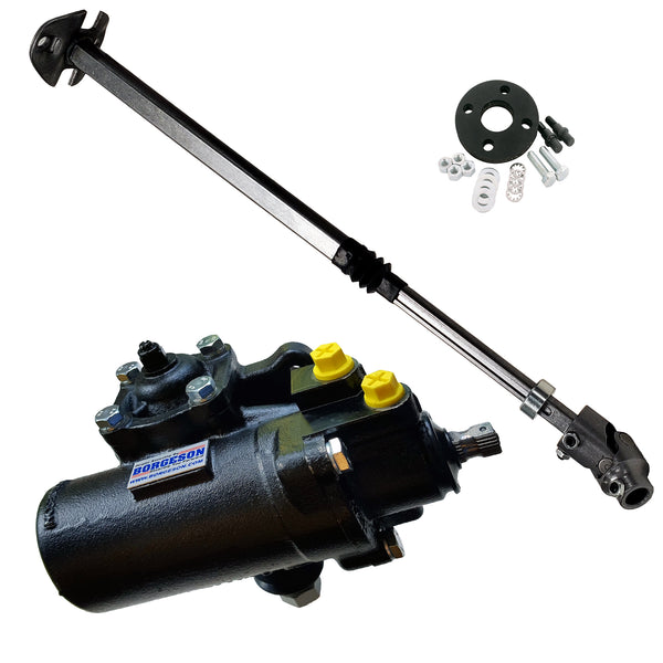 Borgeson Power steering gear upgrade kit includes steering gear, steering shaft & coupler 999068