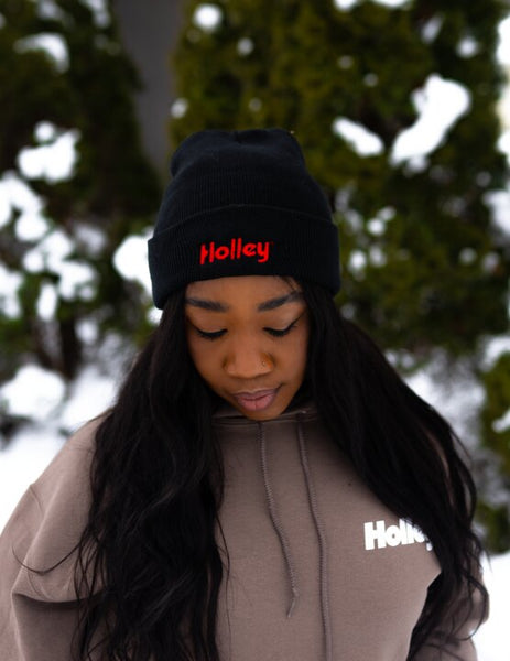 Holley Embroidered Beanie Hat Toque 10439HOL