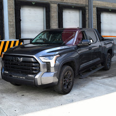 DISCONTINUED - Go Rhino E-Board E1 Electric Running Boards - Protective Black BedLiner Coating 22-23 Toyota Tundra CrewMax