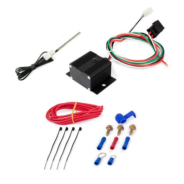 Top Street Performance HC7111BK Adjustable Electric Fan Controller Wiring Harness Kit, Black