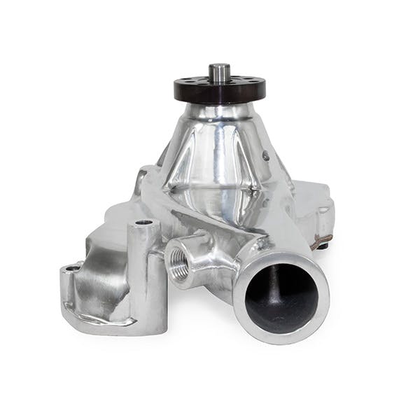 Top Street Performance HC8021P Aluminum Mechanical Water Pump Short, Polished