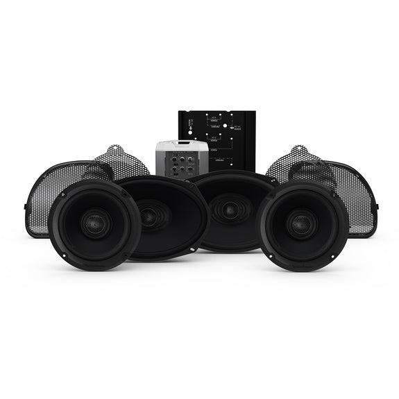 Rockford Fosgate Four speakers & amplifier kit for select 2014+ Road Glide CVO and Street Glide CVO pn hd14cvo-stage2