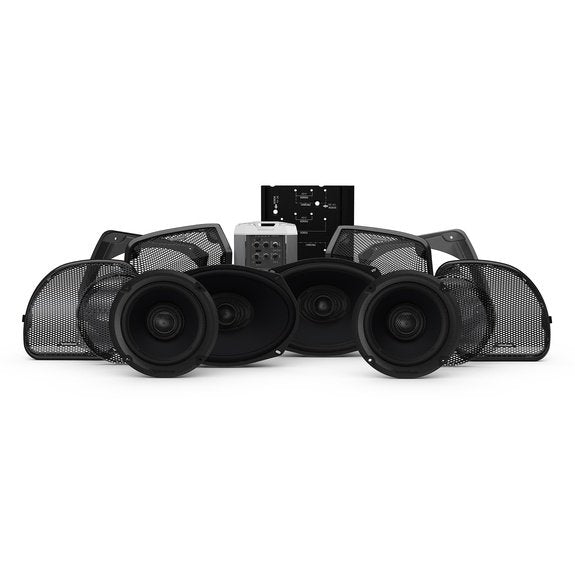 Rockford Fosgate Four speakers & amplifier kit for select 2014+ Road Glide and Street Glide Harley Davidson pn hd14rgsg-stage3