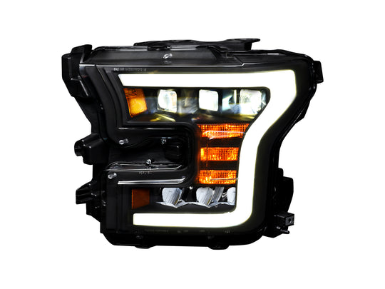 Alpha Owls 7180390 Quad Pro LED Headlight - Black Housing
